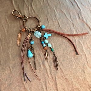Boho keychain or purse charm
